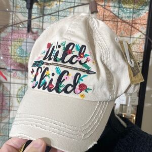 KBETHOS Beige Cap with Embroidery